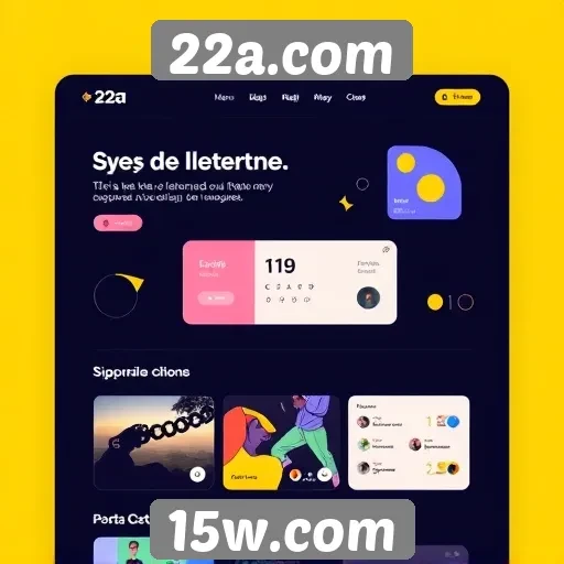 Inovação no design de interface do 22a.com